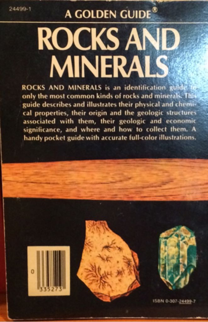 Rocks And Minerals - Herbert S. (Golden Press) book collectible - Main Image 2