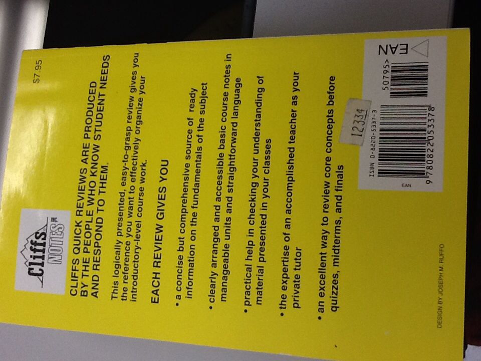 Physics - Linda Huetinck (Cliff Notes) book collectible [Barcode 9780822053378] - Main Image 2