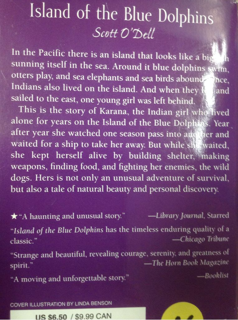 Island Of The Blue Dolphins - Scott O’Dell (Laurel Leaf - Paperback) book collectible [Barcode 9780440940005] - Main Image 2