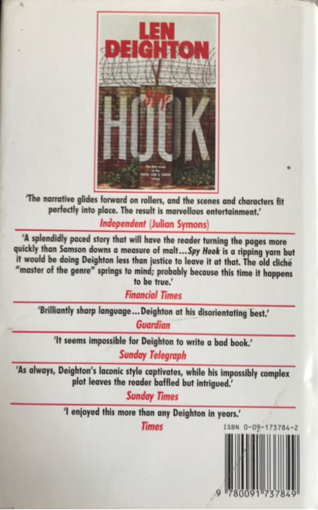 Spy Line - Len Deighton (Hutchinson - Hardcover) book collectible [Barcode 9780091737849] - Main Image 2