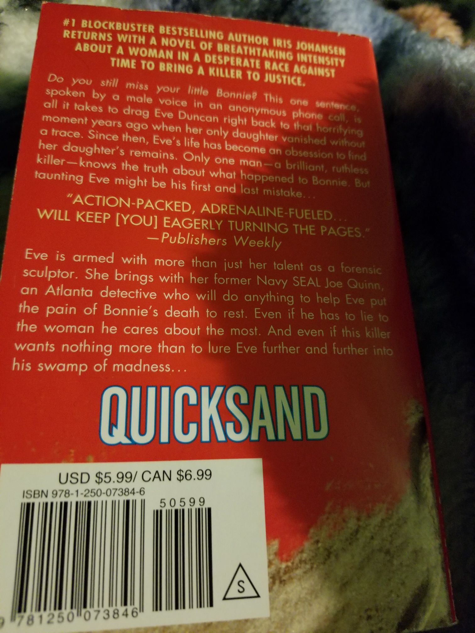 Quicksand - Iris Johansen book collectible [Barcode 9781250073846] - Main Image 2