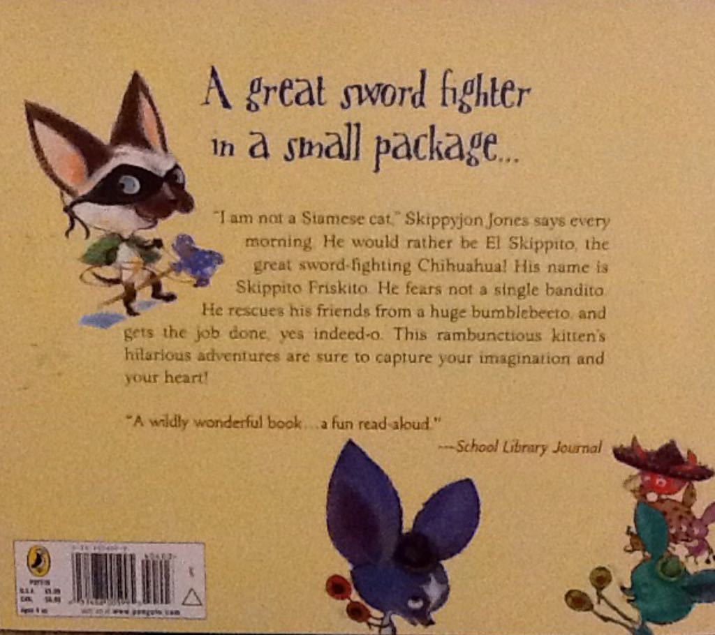 Skippyjon Jones - Judith Schachner (Childs Play Intl Ltd - Paperback) book collectible [Barcode 9780142404034] - Main Image 2