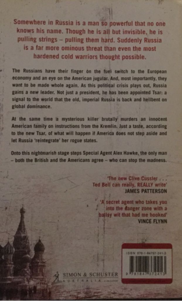 Tsar - Ted Bell (Simon And Schuster (Australia) Pty Ltd - Trade Paperback) book collectible [Barcode 9781847372413] - Main Image 2