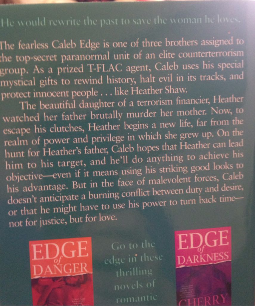 Edge Of Fear - Cherry Adair (Ballantine Books - Paperback) book collectible [Barcode 9780345485212] - Main Image 2