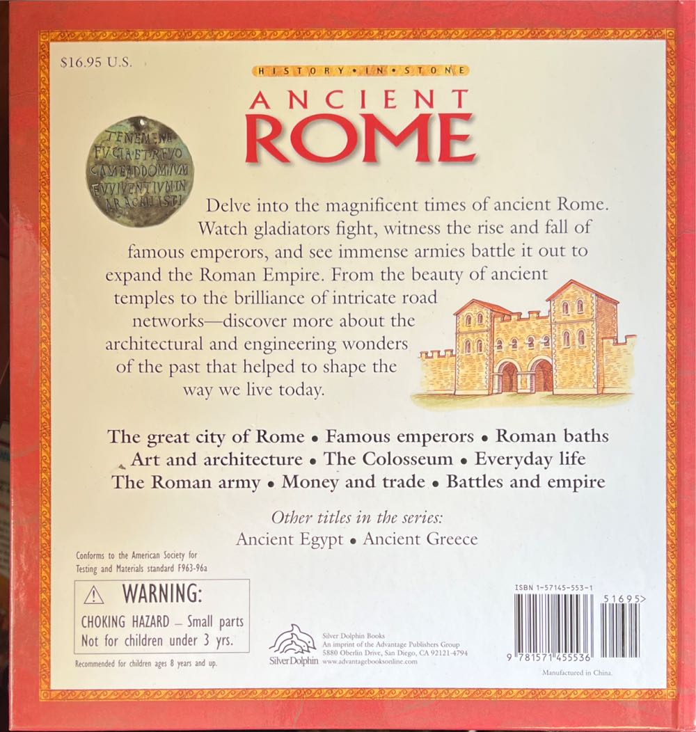 Ancient Rome - Lorrie Mack (Silver Dolphin - Hardcover) book collectible [Barcode 9781571455536] - Main Image 2