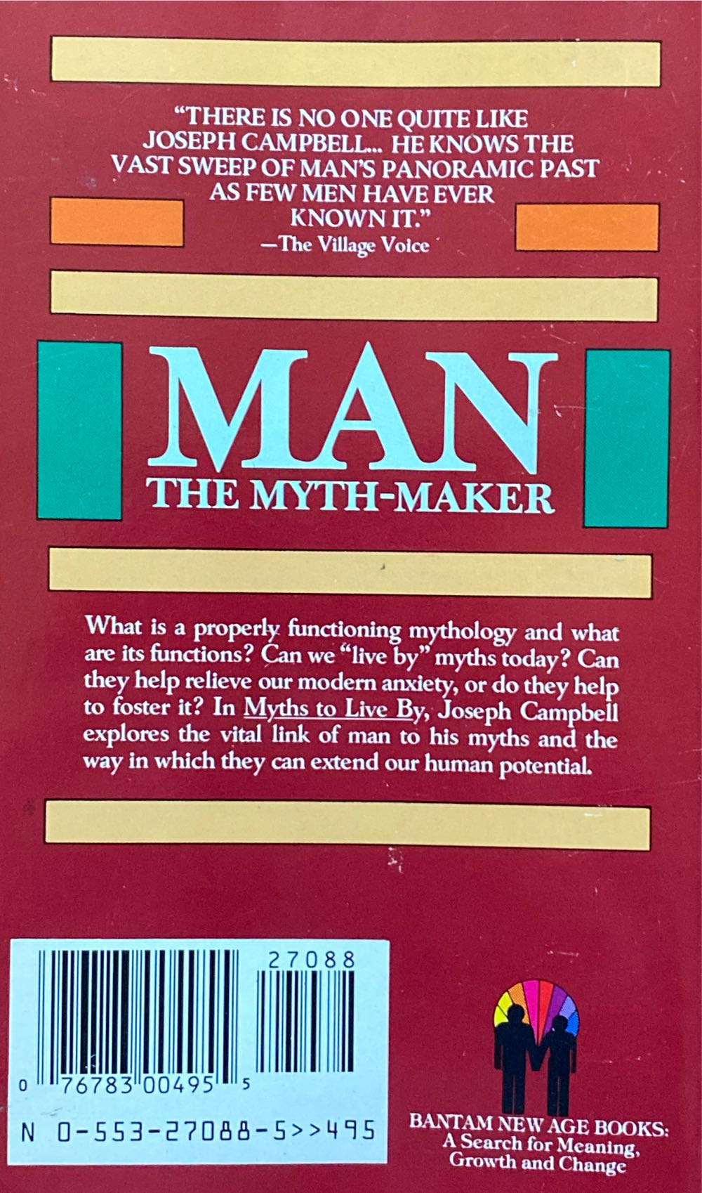 Myths To Live By - Campbell, Joseph (Bantam - Paperback) book collectible [Barcode 9780553270884] - Main Image 2