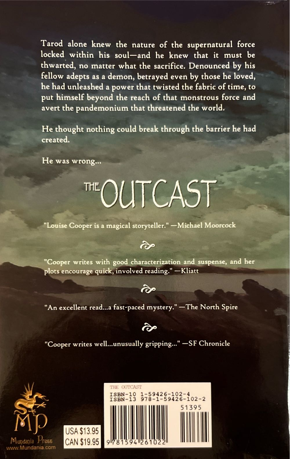 The Outcast - Louise Cooper (Mundania Press LLC) book collectible [Barcode 9781594261022] - Main Image 2