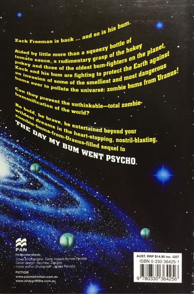 Zombie Bums From Uranus x2 - Andy Griffiths (Pan Macmillan - Paperback) book collectible [Barcode 9780330364256] - Main Image 2