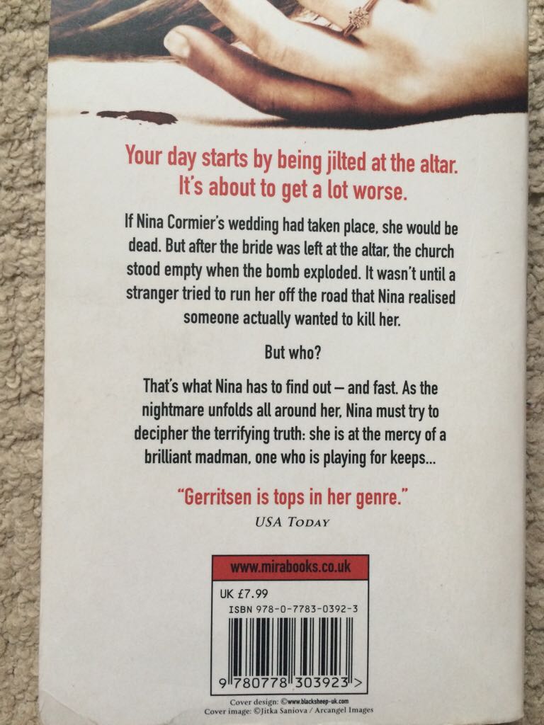 Keeper Of The Bride - Tess Gerritsen (Books, MIRA - Paperback) book collectible [Barcode 9780778303923] - Main Image 2