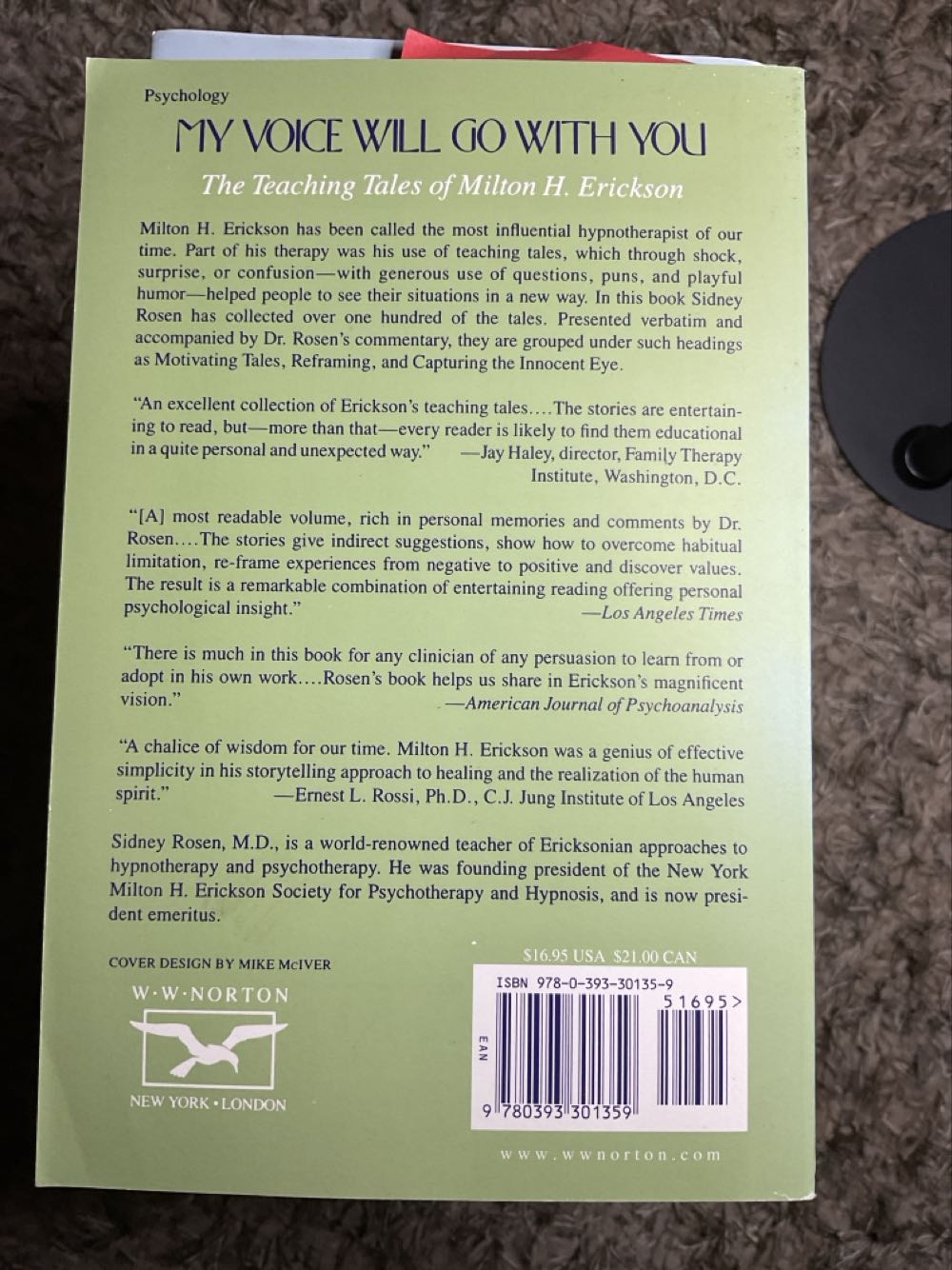 My Voice Will Go With You : The Teaching Tales of Milton H. Erickson - Sidney Rosen (W. W. Norton - Paperback) book collectible [Barcode 9780393301359] - Main Image 2