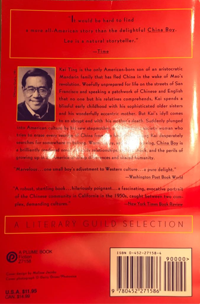 China Boy - Gus Lee (Plume Books; Penguin Group - Paperback) book collectible [Barcode 9780452271586] - Main Image 2