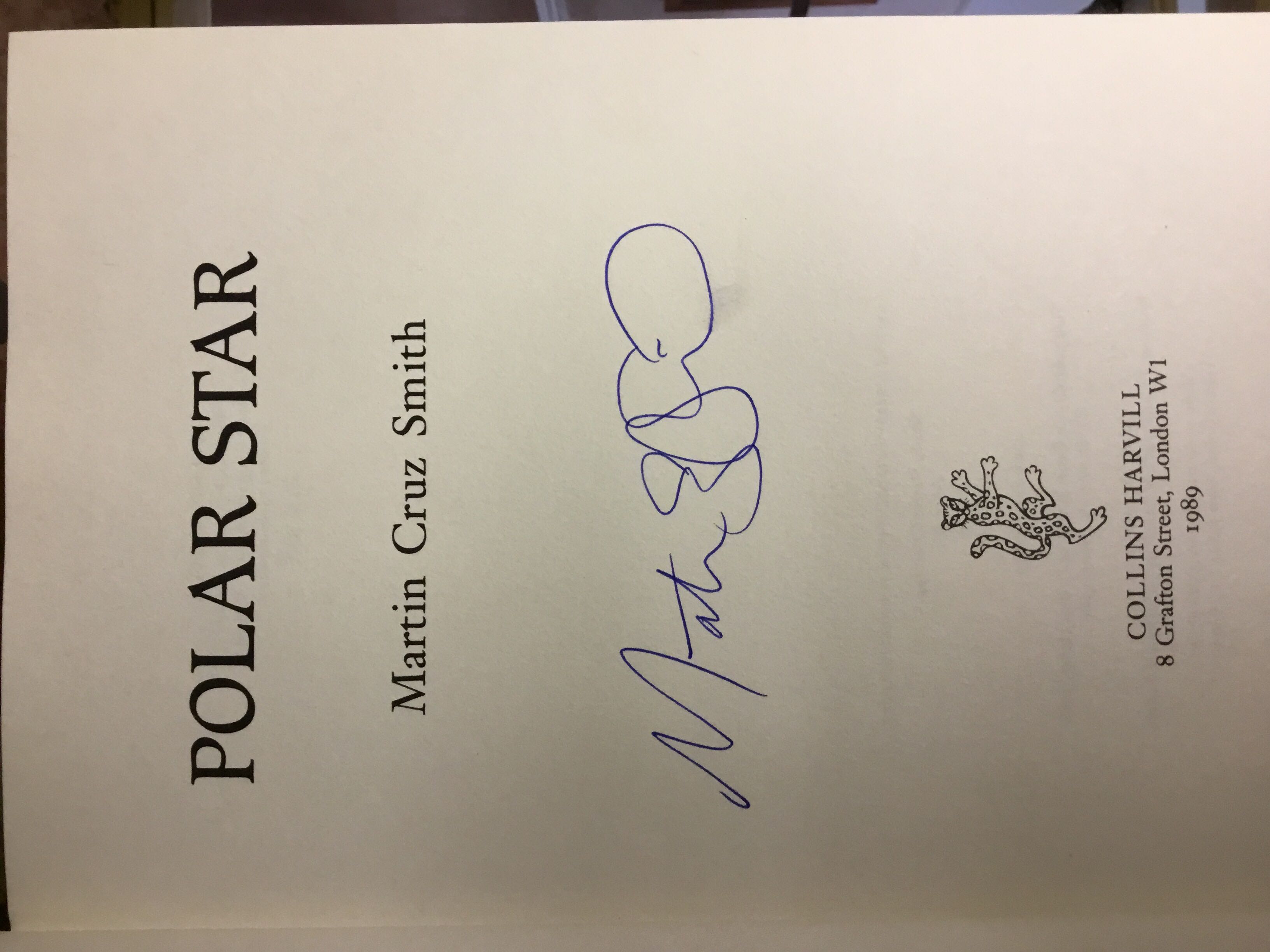 AR2-Polar Star: Arkady Renko - Martin Cruz Smith (Collins Harvill - Hardcover) book collectible [Barcode 9780002712699] - Main Image 2