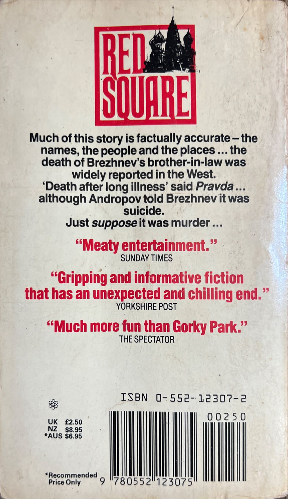 Red Square - Edward Topol (Corgi Books - Paperback) book collectible [Barcode 9780552123075] - Main Image 2