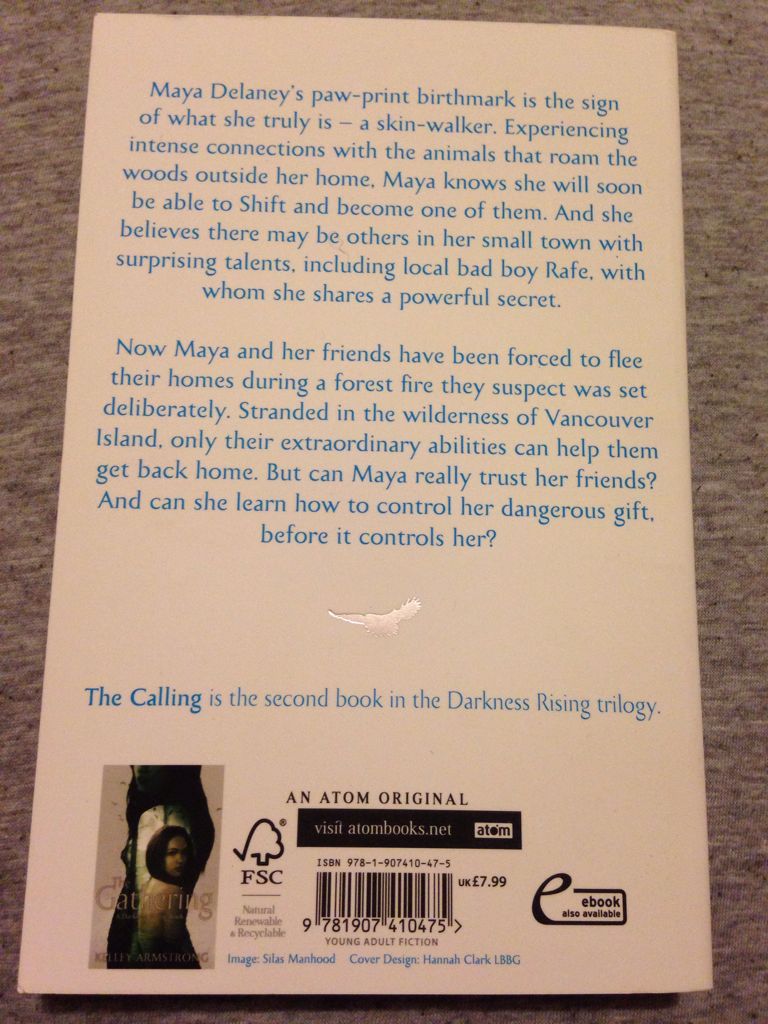 The Calling - Kelley Armstrong (Atom Books - Paperback) book collectible [Barcode 9781907410475] - Main Image 2