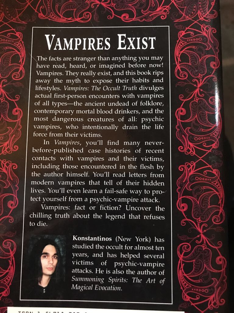 Vampires - Konstantinos (Llewellyn Publications - Paperback) book collectible [Barcode 9781567183801] - Main Image 2