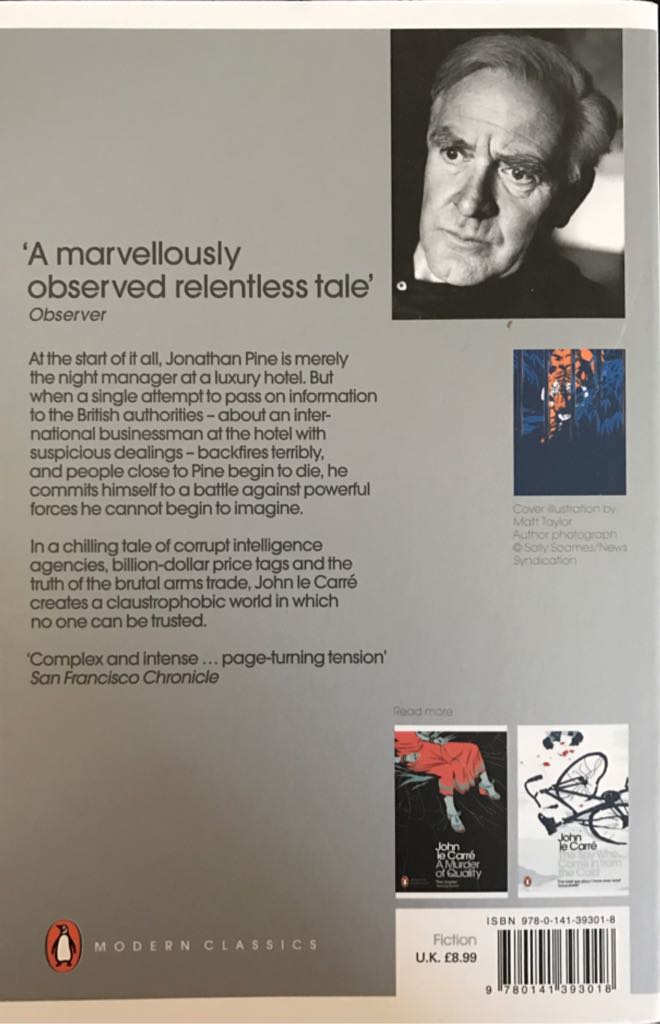 The Night Manager - John le Carré (Penguin Modern Classics - Paperback) book collectible [Barcode 9780141393018] - Main Image 2