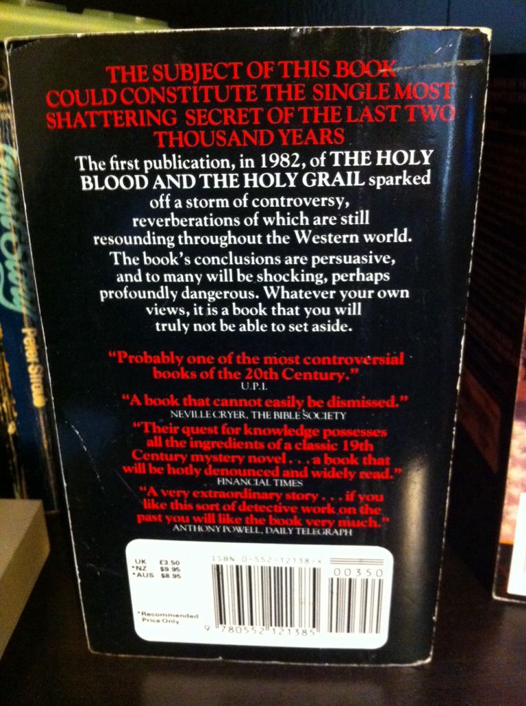 The Holy Blood and The Holy Grail - Michael Baigent (Corgi - Paperback) book collectible [Barcode 9780552121385] - Main Image 2