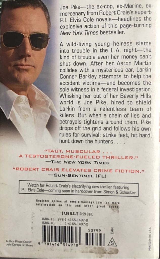 The Watchman - Robert Crais (Pocket Star Books - Paperback) book collectible [Barcode 9781416514978] - Main Image 2