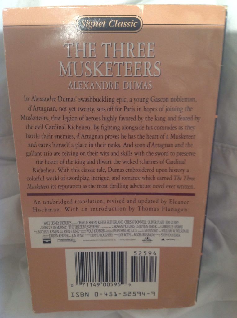 The Three Musketeers - Alexandre Dumas (Signet Classics - Paperback) book collectible [Barcode 9780451525949] - Main Image 2