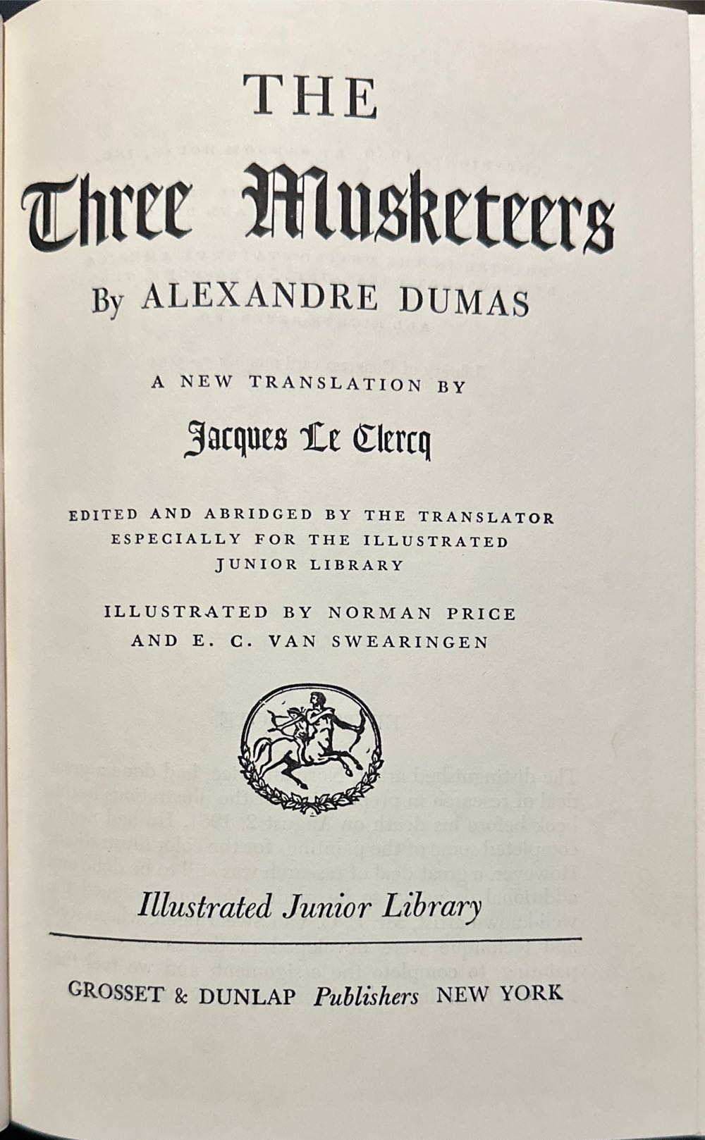 The Three Musketeers - Alexandre Dumas (Random House / Random House Children’s Books / Bantam Books - Hardcover) book collectible [Barcode 9780709701286] - Main Image 4