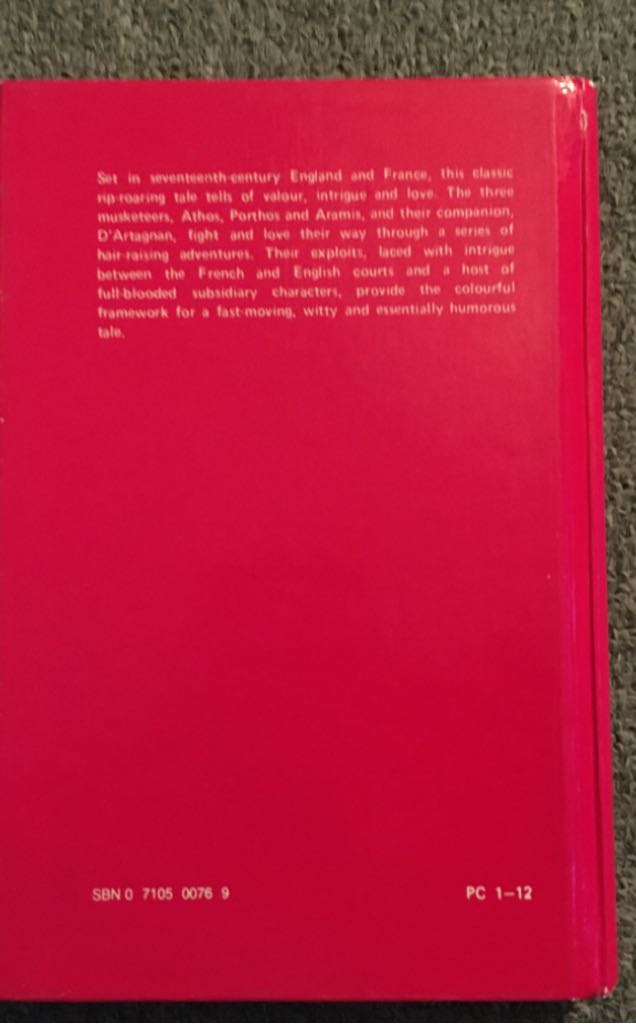 The Three Musketeers - Alexandre Dumas (The Reader’s Digest Association - Hardcover) book collectible [Barcode 9780710500762] - Main Image 2