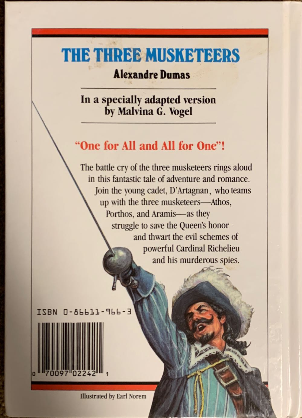 The Three Musketeers (Great Illustrated Classics) - Alexandre Dumas (Baronet - Library Binding) book collectible [Barcode 9780866119665] - Main Image 2