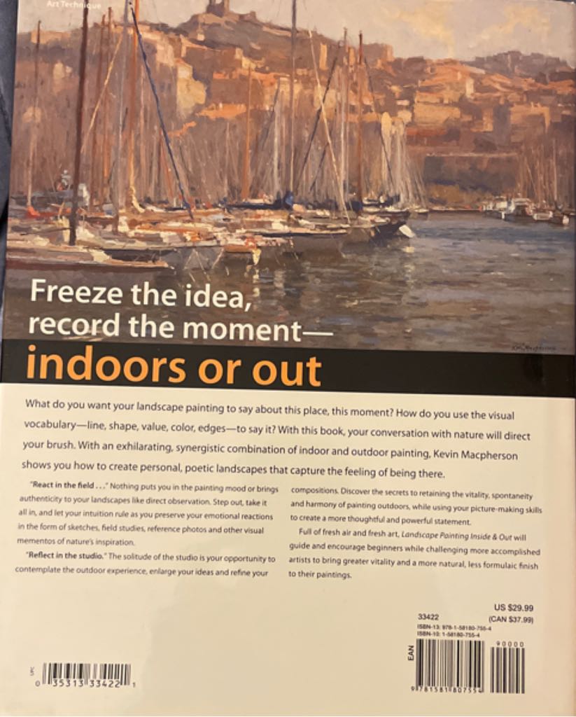 Landscape Painting Inside and Out - Kevin Macpherson (North Light Books - Hardcover) book collectible [Barcode 9781581807554] - Main Image 2