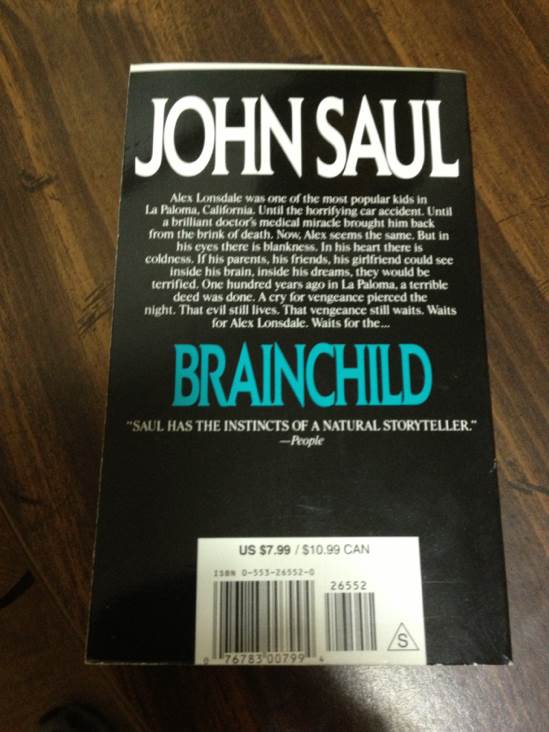 Brain Child - John Saul (Ballantine Books - Hardcover) book collectible [Barcode 9780553265521] - Main Image 2