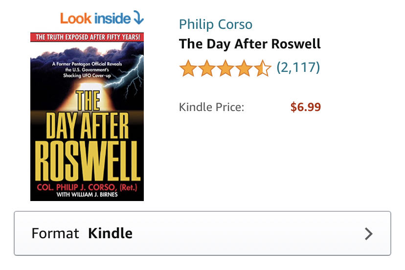 The Day After Roswell ~ Bought - Col. Philip (Kindle) book collectible - Main Image 2