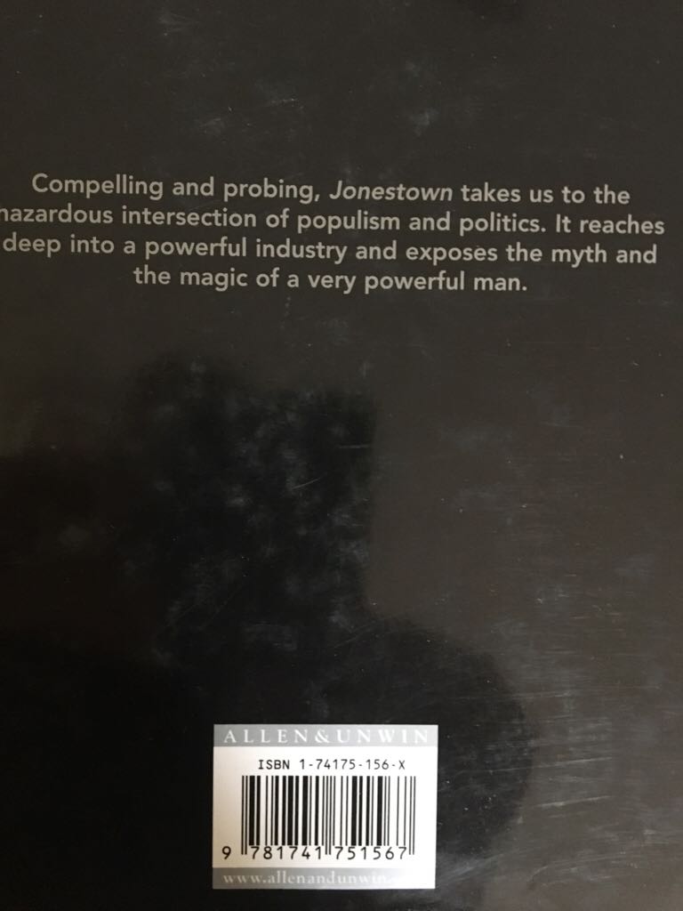 Jonestown - Chris Masters (Allen - Hardcover) book collectible [Barcode 9781741751567] - Main Image 2