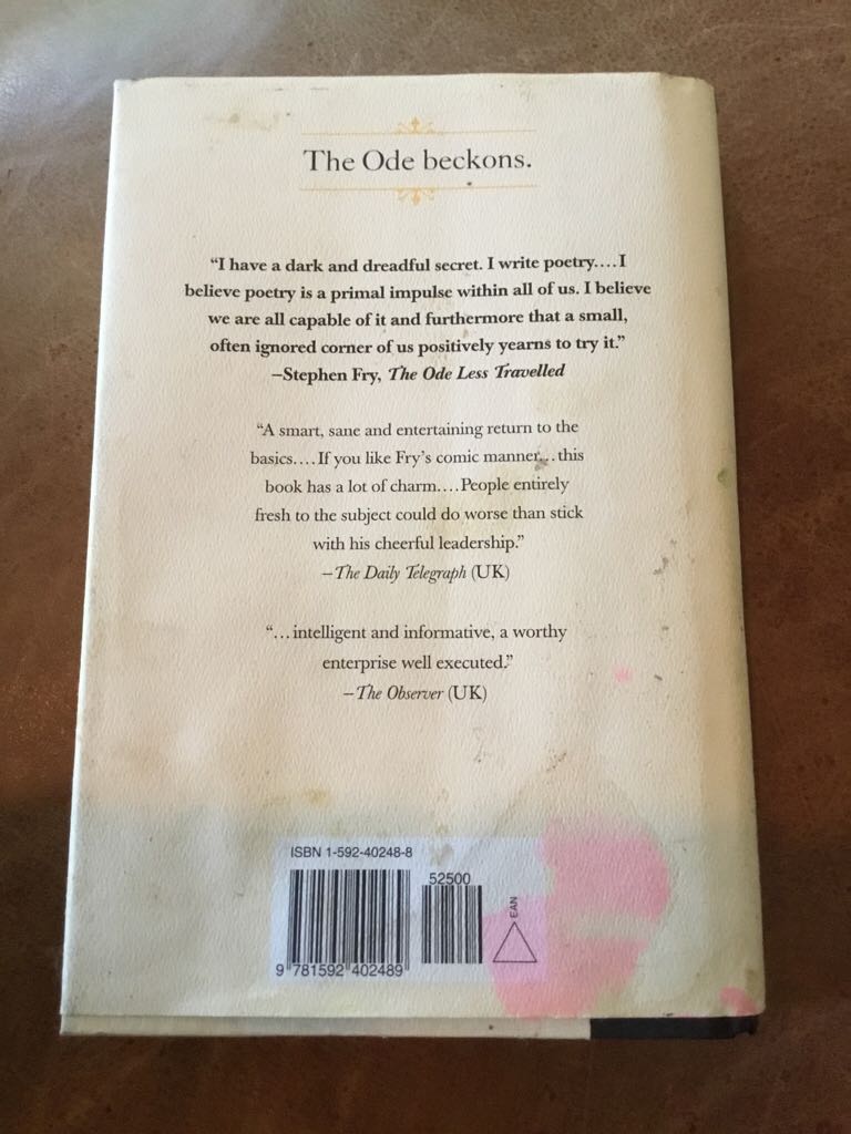 The Ode Less Travelled - Stephen Fry (Gotham Books - Paperback) book collectible [Barcode 9781592402489] - Main Image 2