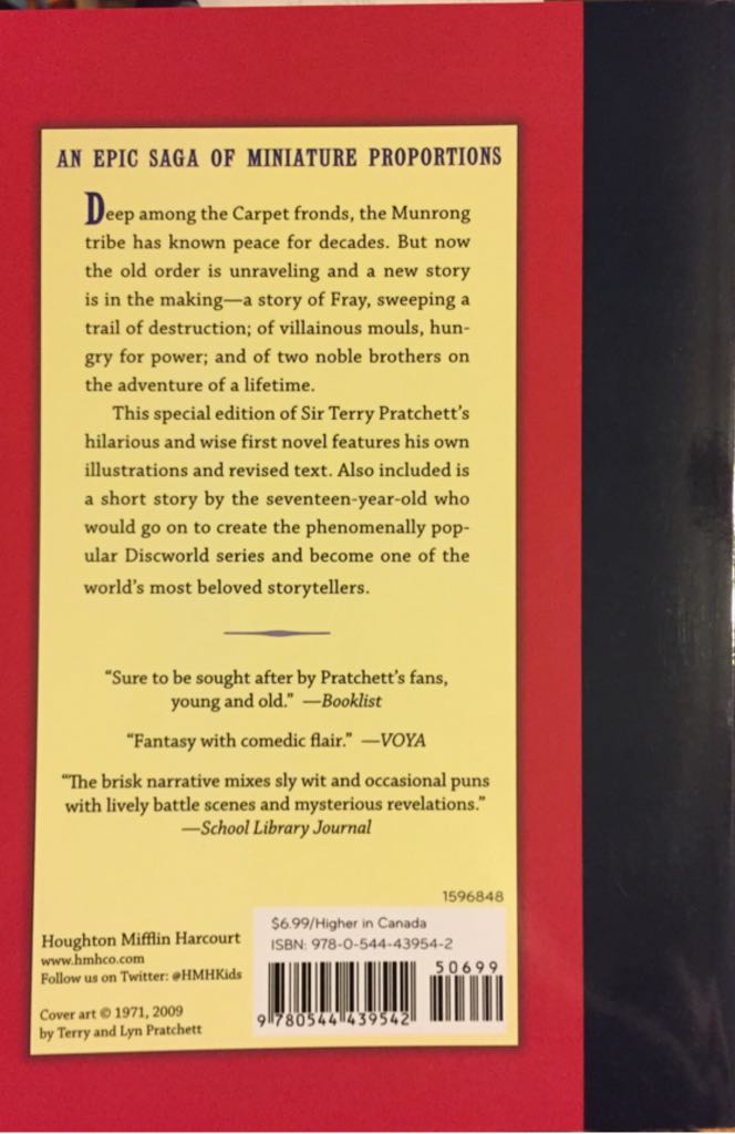 The Carpet People - Terry Pratchett (Houghton Mifflin Harcourt - Trade Paperback) book collectible [Barcode 9780544439542] - Main Image 2