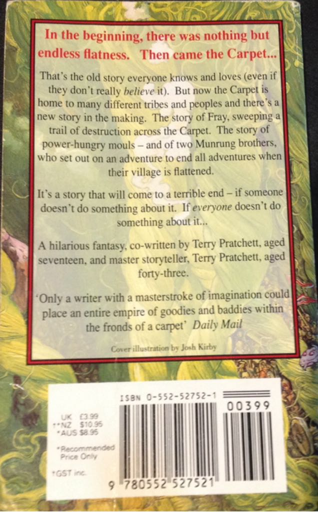 Carpet People, The - Terry Pratchett (Corgi Books - Paperback) book collectible [Barcode 9780552527521] - Main Image 2