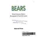 Bears - Joanna Mattern book collectible [Barcode 9780816729524] - Main Image 1