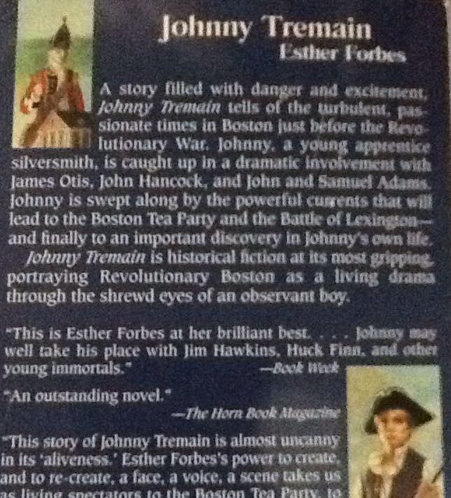 Johnny Tremain - Esther Forbes (Laurel Leaf - Hardcover) book collectible [Barcode 9780440942504] - Main Image 2