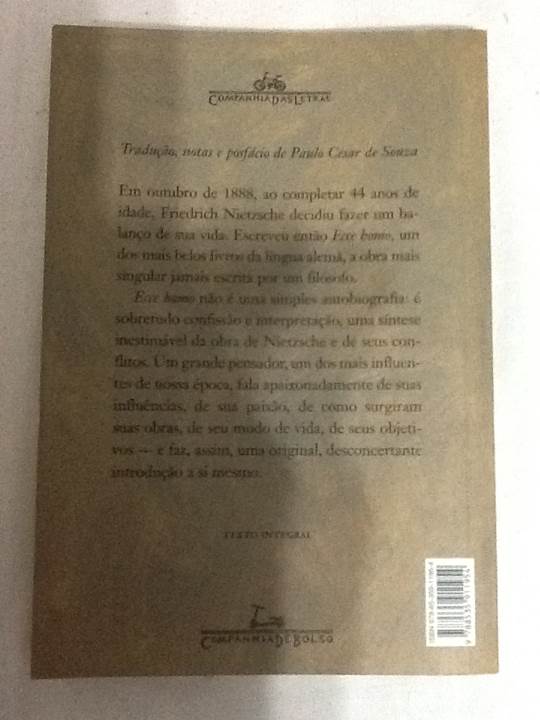 Ecce Homo  book collectible [Barcode 9788535911954] - Main Image 2