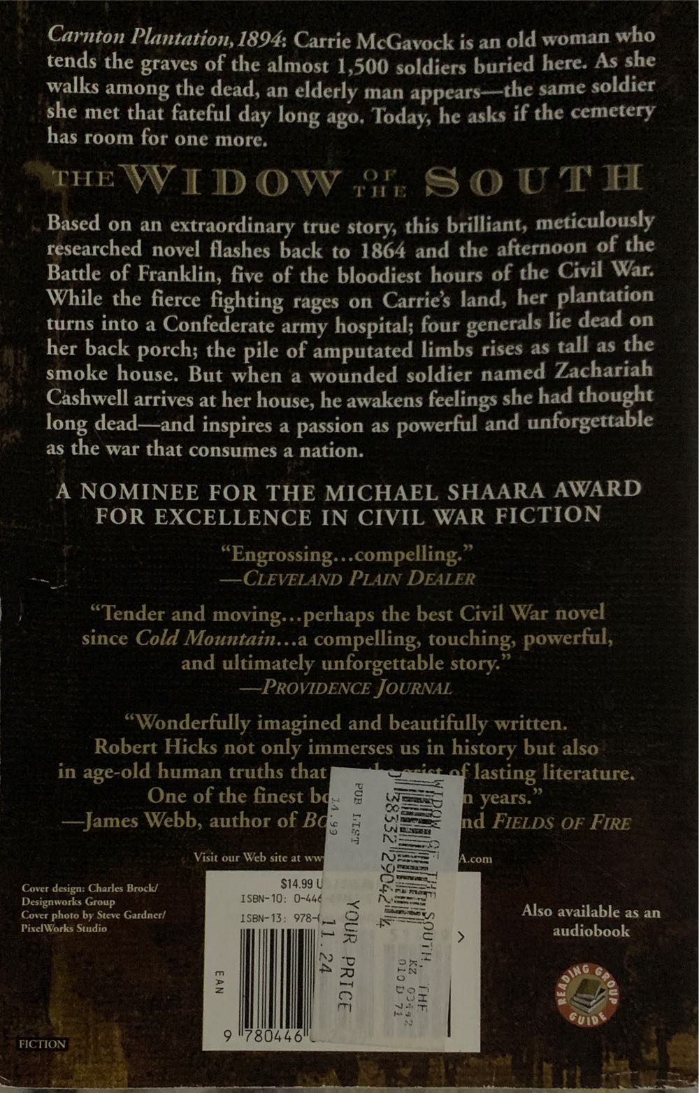 The Widow Of The South - Robert Hicks (Grand Central Pub - Paperback) book collectible [Barcode 9780446697439] - Main Image 2