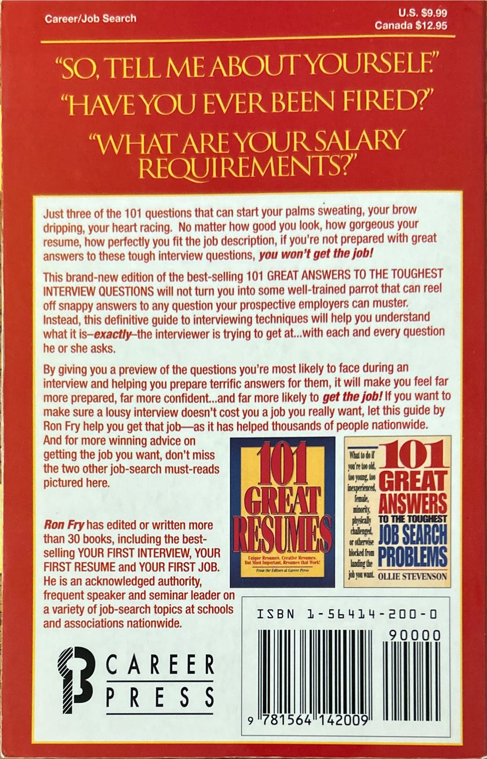 101 Great Answers to the Toughest Interview Question (1996) - Kennedy, Joyce (Trade Paperback) book collectible [Barcode 9781564142009] - Main Image 2