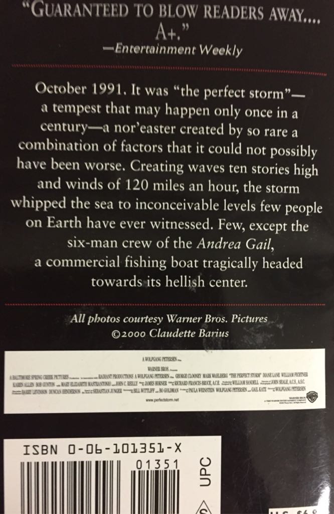 The Perfect Storm - Sebastian Junger (Harper Perennial - Paperback) book collectible [Barcode 9780061013515] - Main Image 2