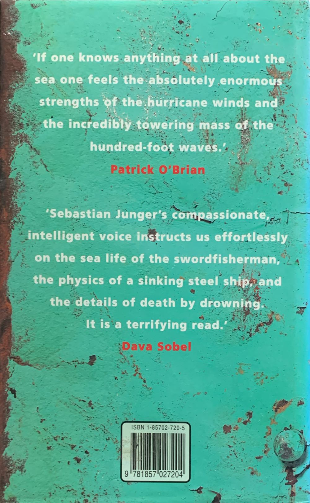 The Perfect Storm - Sebastian Junger (Fourth Estate - Hardcover) book collectible [Barcode 9781857027204] - Main Image 2