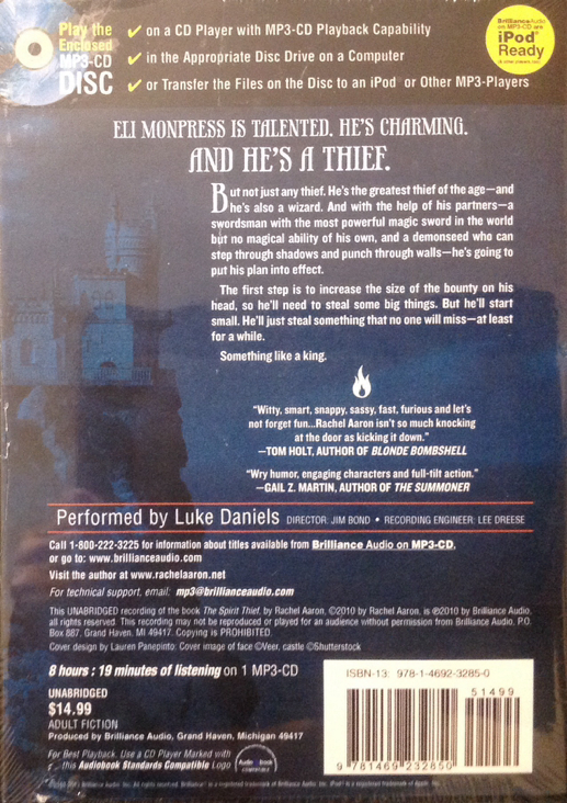 The Spirit Thief  (Brilliance Audio - Audiobook) book collectible - Main Image 2