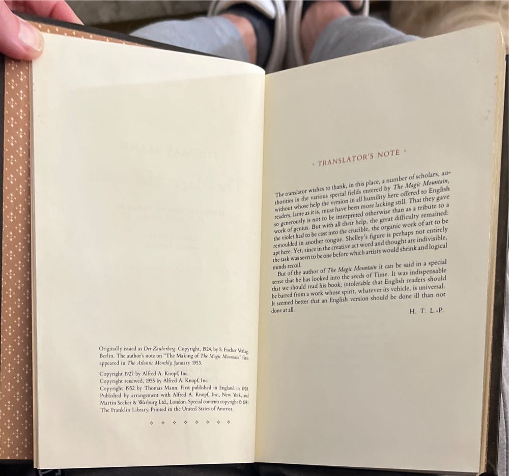 The Magic Mountain - Thomas Mann (The Franklin Library - Hardcover) book collectible - Main Image 3
