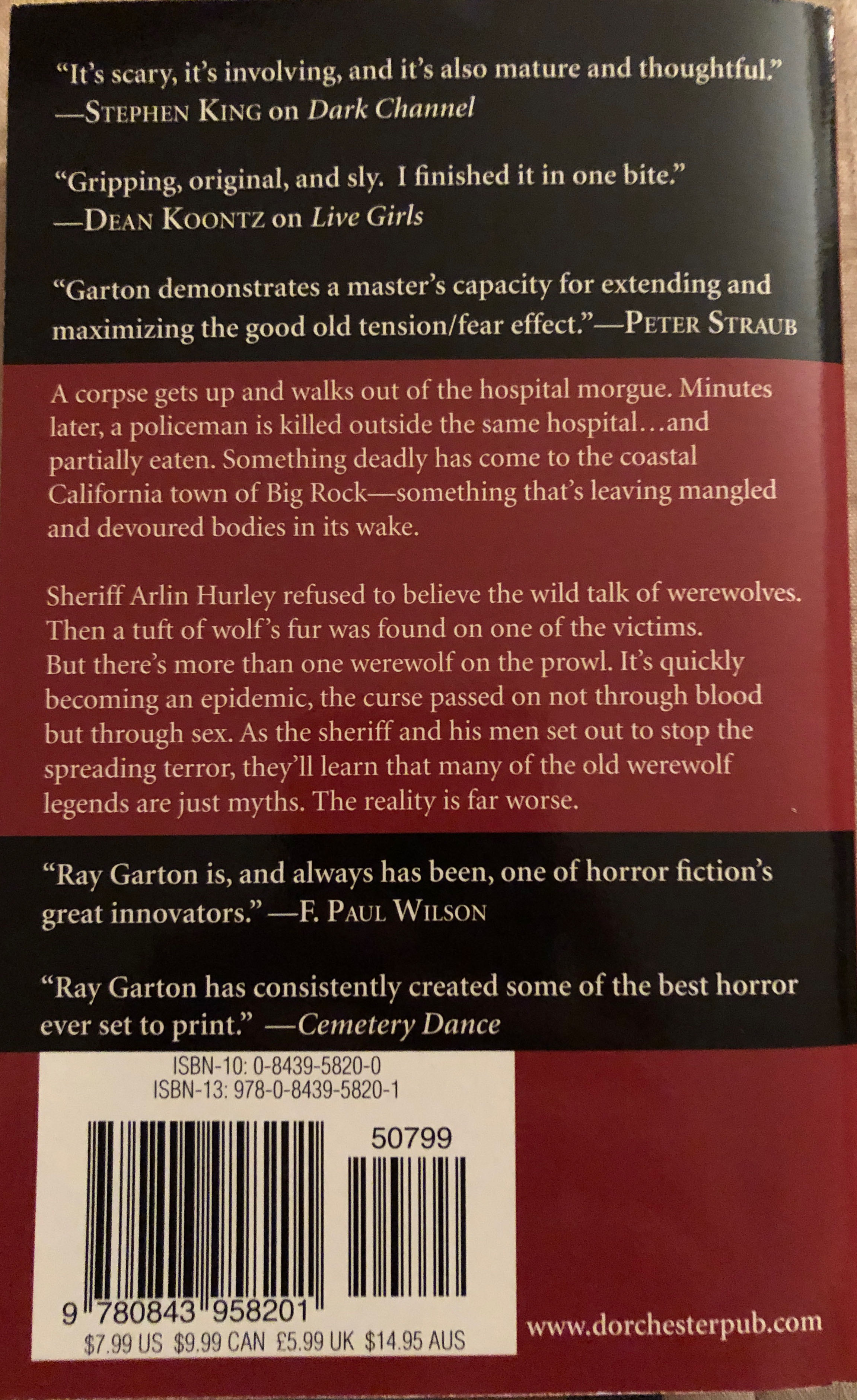 Ravenous - Ray Garton (Leisure - Paperback) book collectible [Barcode 9780843958201] - Main Image 2