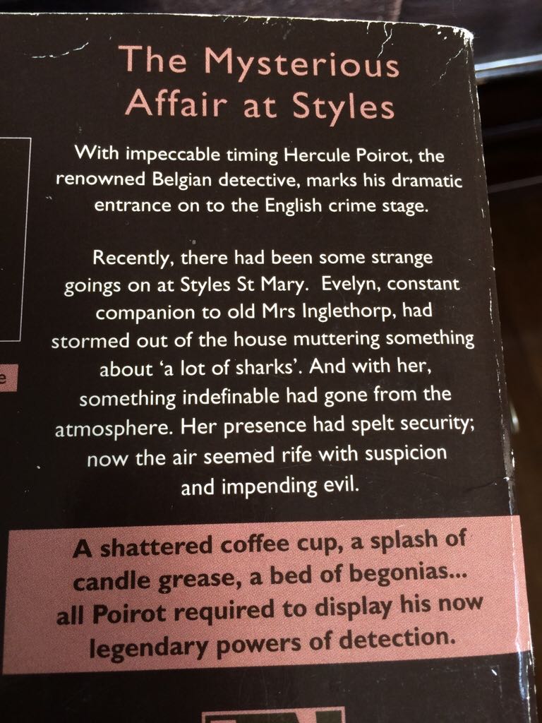 The Mysterious Affair At Styles - Agatha Christie (Bantam Books - Paperback) book collectible [Barcode 9780006174745] - Main Image 2