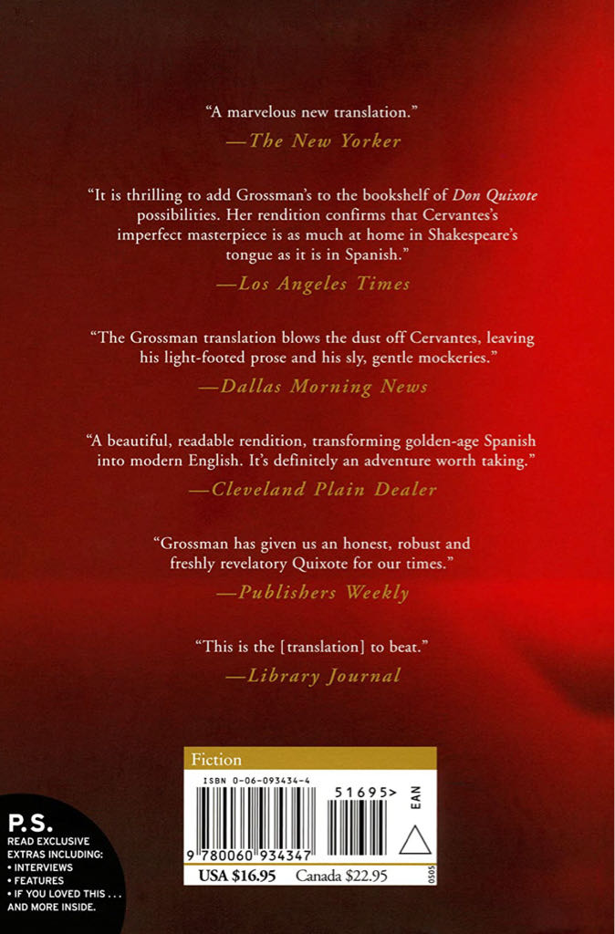 Don Quixote - Miguel De Cervantes (Ecco - Paperback) book collectible [Barcode 9780060934347] - Main Image 2