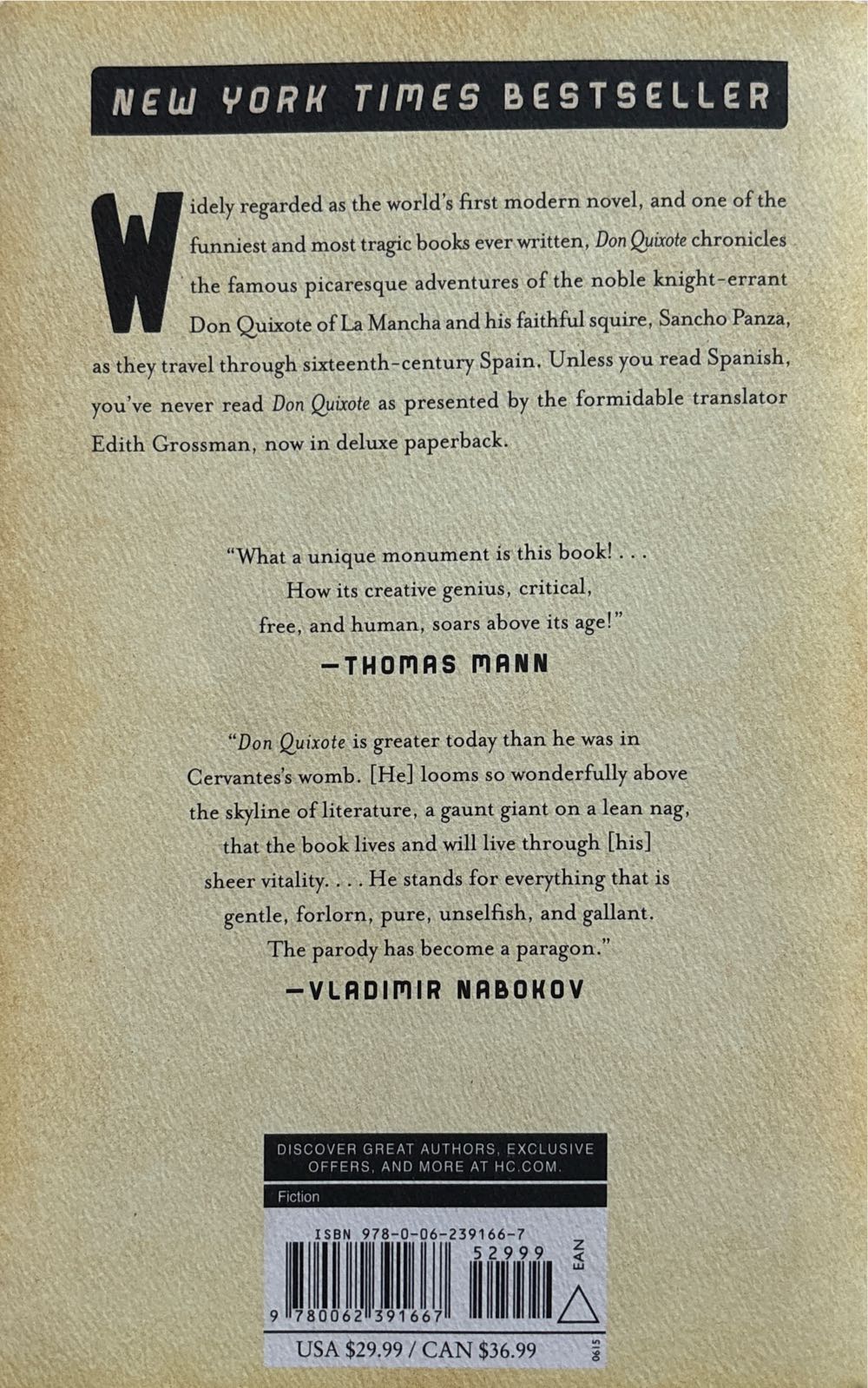 Don Quixote - Miguel de Cervantes book collectible [Barcode 9780062391667] - Main Image 2