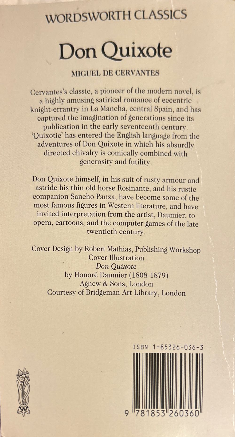 Don Quixote - Miguel De Cervantes (Wordsworth Editions - Paperback) book collectible [Barcode 9781853260360] - Main Image 4