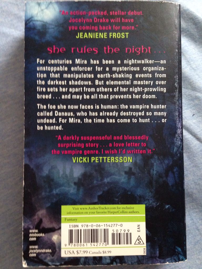 Nightwalker - Jocelynn Drake (Eos Fantasy - Paperback) book collectible [Barcode 9780061542770] - Main Image 2