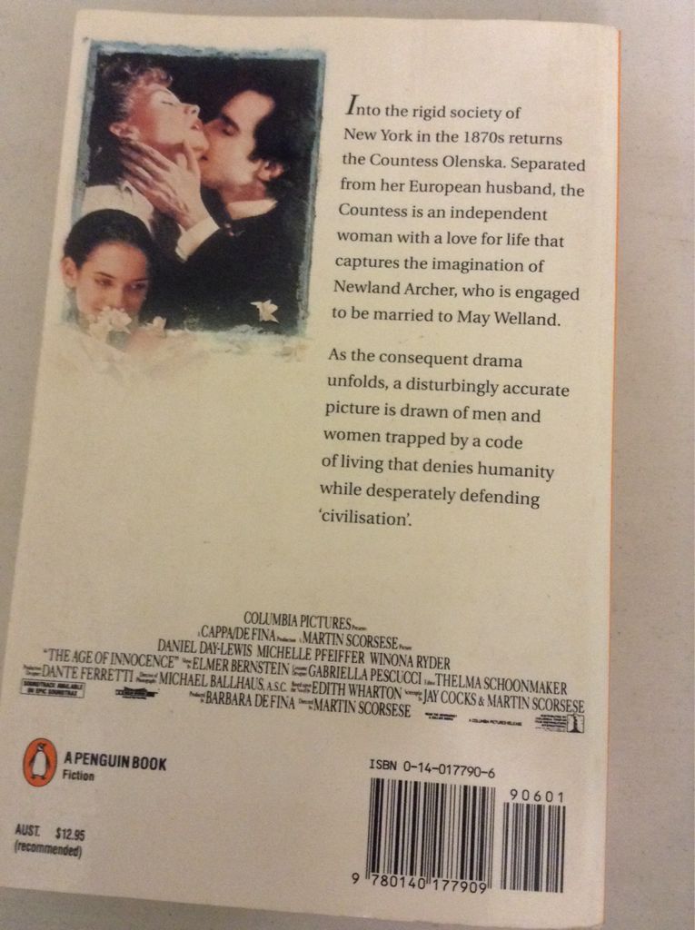 The Age Of Innocence - Edith Wharton (Dale Brown - Paperback) book collectible [Barcode 9780140177909] - Main Image 2