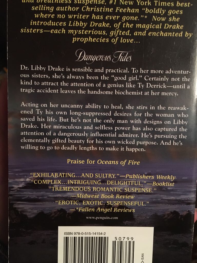 Dangerous Tides - Christine Feehan (Jove Books - Paperback) book collectible [Barcode 9780515141542] - Main Image 2